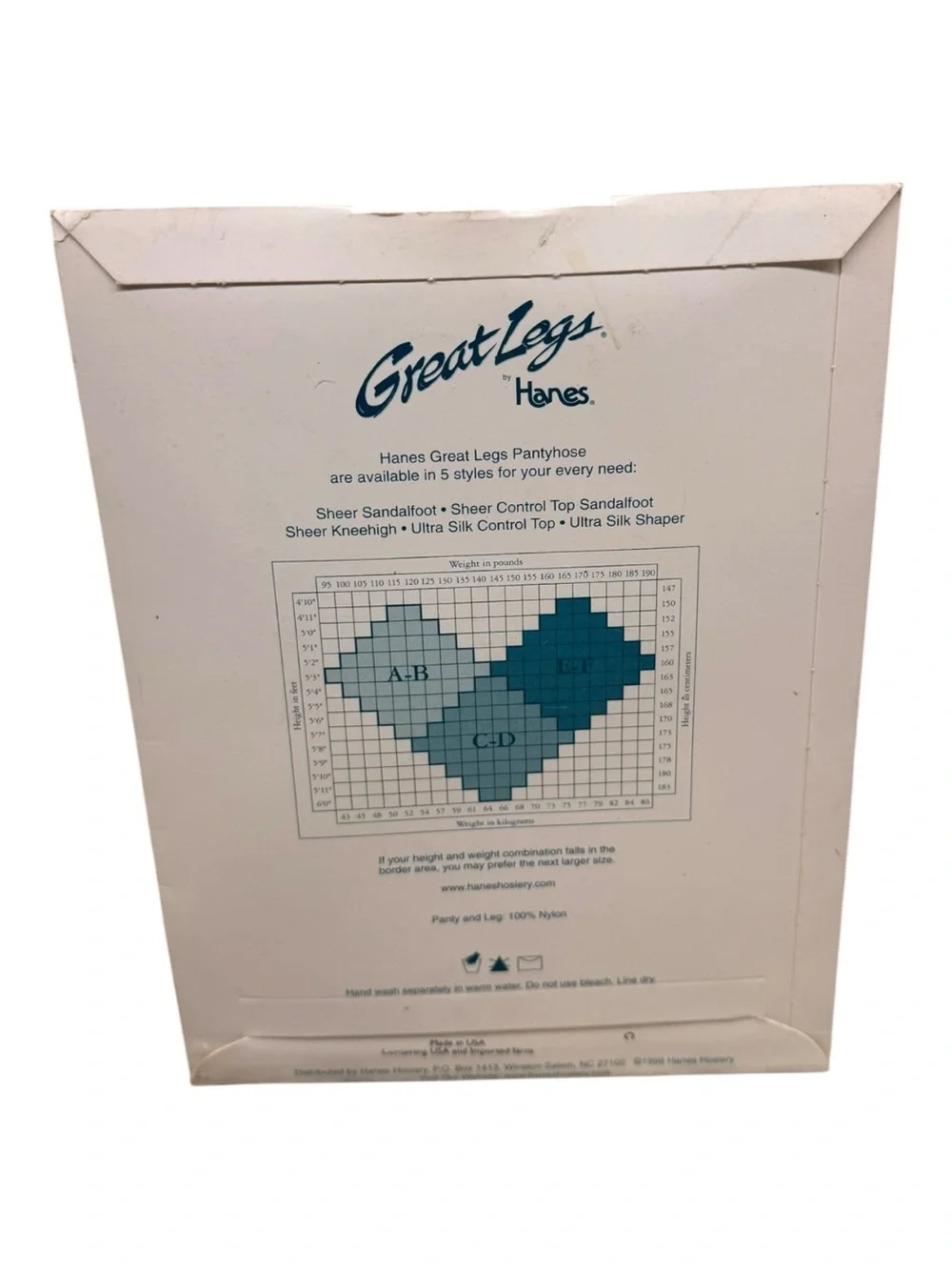 Great Legs by Hanes Sheer Sandalfoot Pantyhose Pearl Size CD Style 690 Nylon